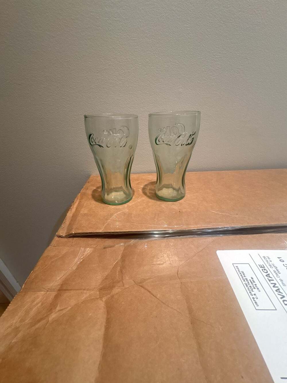 Coca-Cola Green Glass Tumbler Set 2 Pack